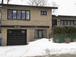 House where couple was found dead of carbon monoxide poisoning on Thursday,  Feb. 7, 2019 in Côte-St-Luc.