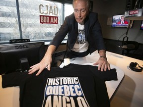 CJAD's Aaron Rand has launched a line of Historic Quebec Anglo T-shirts in tongue-in-cheek response to comments made by CAQ ministers — and as a fundraiser.