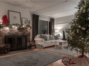 An example of how Christmas decorations can complement a home's interior design, says Tina Mitchell, an interior designer.