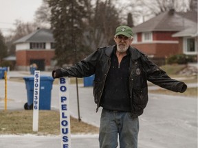 With a major snowstorm bearing down on Montreal, thousands of West Island homeowners like John Bradley, seen here in Pointe-Claire on Monday, Dec. 30, 2019, have been left in the lurch after one of the area's largest snow removal companies ceased operations.