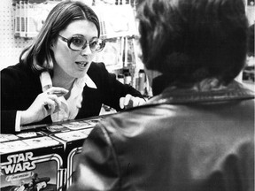 Gazette reporter Donna Gabeline spent a day working in the toy department at Simpson's in Montreal and then wrote about it. Her story and this photo were published Dec. 23, 1978.