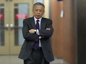 Former SNC-Lavalin vice-president Sami Bebawi leaves a courtroom in Montreal on Friday, February 15, 2019.