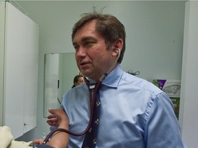 "Sometimes in the winter we'll see up to 150 patients a day as walk-ins, never mind the regular clinic," says Dr. Mark Roper, seen in a file photo.