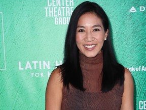 Michelle Kwan attends the opening of "Latin History For Morons" at the Ahmanson Theatre on Sept. 8, 2019, in Los Angeles.