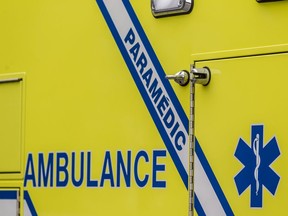 An Urgences-Santé ambulance is seen in this file photo.