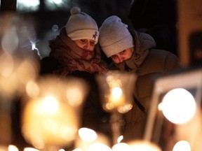 A vigil was held in Montreal on Thursday for the victims of the plane tragedy in Iran.