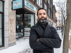 “You have to be great at your craft, make sure you perfect it and offer top service to survive on St-Laurent,” says Ali Farasat, president of Yuliv Properties, seen in front of the Jet-setter luggage store on Monday, Jan. 13, 2020.