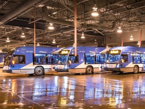 The Société de transport de Montréal received a delivery of 32 new hybrid buses in December.