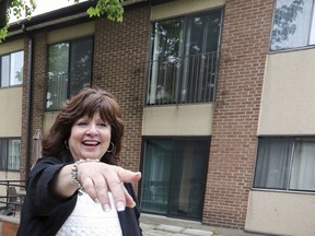 Nicole Durand, seen here giving a tour of the premises almost two years ago, says the 88-unit Manoir Cavagnal seniors home faces a huge sewage fee increase from Hudson in 2020.