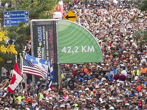 Thousands of people take part in the Marathon Oasis de Montreal Sunday, September 22, 2019 in Montreal.
