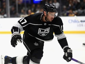 Kings' Ilya Kovalchuk skates in a preseason NHL game against the Arizona Coyotes on Sept. 18, 2018, in Los Angeles. Canadiens general manager Marc Bergevin signed the free agent to a one-year, two-way contract on Friday, Jan. 3, 2020, that will pay the 36-year-old winger US$700,000 in the NHL and US$70,000 in the AHL.