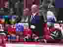 Canadiens coach Claude Julien looks on from behind the bench during NHL game against the Edmonton Oilers at the Bell Centre in Montreal on Jan. 9, 2020.