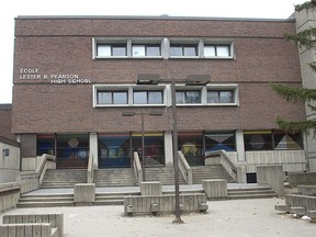 Lester B Pearson school in Montreal North.
