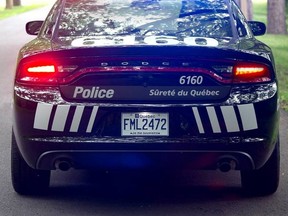 A Sûreté du Québec police car.