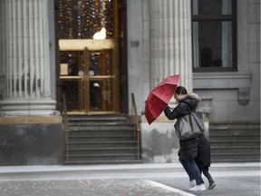 Freezing rain turned to ice pellets sooner than expected during the night Saturday to Sunday, said meteorologist Simon Legault of Environment Canada.