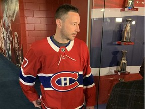 Ilya Kovalchuk arrives for a news conference at the Bell Centre on Saturday, Jan. 4, 2020.