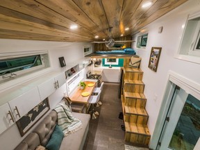 Kenton Zerbin made the switch to tiny home living four years ago when he moved into an off-grid home in Edmonton that he designed and built himself.