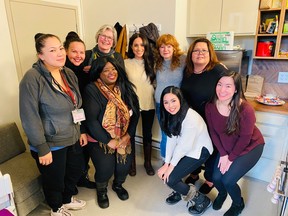 Photo of Meghan Markle visiting the Downtown Eastside Women's Centre in Vancouver.