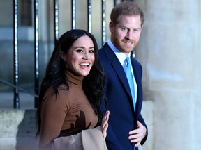 Britain's Prince Harry, Meghan are to step back as 'senior' royals, Buckingham Palace announced on January 8, 2010. (Photo by DANIEL LEAL-OLIVAS/POOL/AFP via Getty Images)