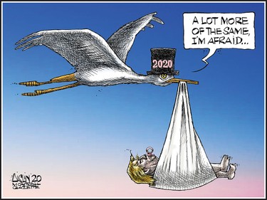 Editorial cartoon for Jan. 2, 2020