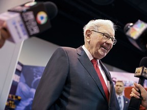 Berkshire Hathaway chairman Warren Buffett walks through the exhibit hall as shareholders gather to hear from the billionaire investor at Berkshire Hathaway Inc's annual shareholder meeting in Omaha, Neb., on May 4, 2019.