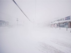 A snowy street is pictured in St. John's, Newfoundland and Labrador, Canada January 17, 2020.