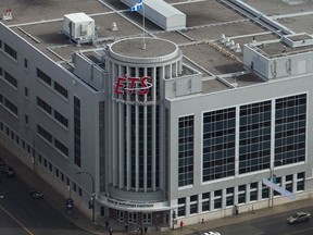 MONTREAL, QUE.: APRIL 10, 2012--An aerial cityscape view of the ETS (Ecole de Technologie Superieure) campus from offices on the 33rd floor of 1000 de la Gauchetiere, in Montreal on Tuesday April 10, 2012.  (Allen McInnis / THE GAZETTE)