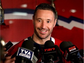 New Canadien Ilya Kovalchuk speaks to the media prior to the game against Pittsburgh Penguins at Bell Centre on Saturday, Jan. 4, 2020.