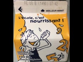 Look for the codes FE 08 (1490) or 1490 FE08 on recalled Agropur Sealtest milk products. It is believed sanitizer could be present in this batch of milk products, according to the Canadian Food Inspection Agency.