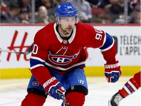 MONTREAL, QUE.: FEBRUARY  6, 2020 -- Montreal Canadiens Tomas Tatar follows the play during third period of National Hockey League game against the  Anaheim Ducks in Montreal Thursday February 6, 2020. (John Mahoney / MONTREAL GAZETTE) ORG XMIT: 63901 - 6416