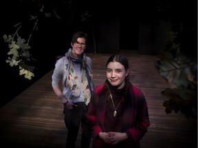 Focusing on a silent retreat in the woods, Small Mouth Sounds poses unique challenges when it comes to staging. “It’s scary that there’s so much silence in this play,” says director Caitlin Murphy, left, with costume designer Sophie El Assaad at the Segal.