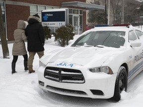 Police station 11 located on Somerled in NDG on Tuesday February 18, 2020. Station 11 will be shuttered and merged with Station 9 in neighbouring Côte-St-Luc.