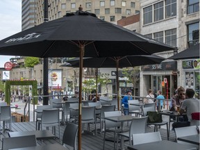 Mayor Valérie Plante says new measures in the Ville-Marie borough will save business owners hundreds or thousands of dollars when they set up terrasses for the summer.