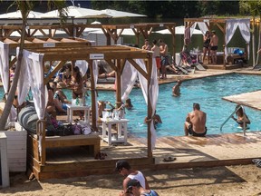 Beachclub in Pointe-Calumet markets itself as the largest outdoor club in North America.