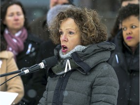 "It's just window dressing. I don't want an information meeting. I want consultations," says Côte-des Neiges—Notre-Dame-de Grâce borough mayor Sue Montgomery, seen in a file photo.