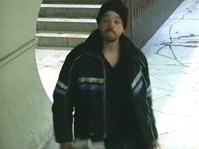 Suspect in an attack on a woman with a stick on Feb. 13 near the Beaubien métro station in the Rosemont-La Petite-Patrie district.