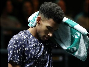 The 19-year-old Auger-Aliassime is yet to win a set in five ATP finals in his short career.