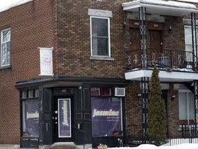 Salon Jasmine in Montreal is seen on Wednesday, March 4, 2020.