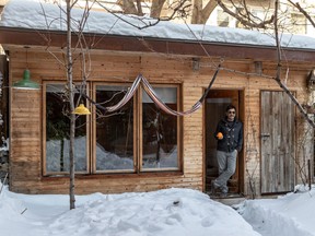 Ralph Dfouni was born in Lebanon and immigrated to Montreal with his family when he was a teenager. He says his  rustic garden shed is an "inspirational space" where he gets many of his artistic ideas.