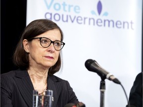 "We want to understand what happened in Montreal in terms of coordination of activities," says Quebec Health Minister Danielle McCann, seen in a May 2020 file photo.