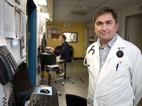 “The patients are extremely happy because they don’t want to risk catching the virus coming in to get a renewal of their blood pressure medications,” says Dr. Mark Roper, director of the Queen Elizabeth super clinic.