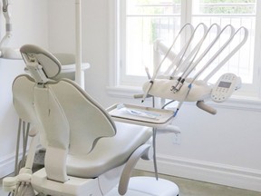 A dentist's chair.