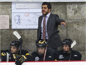 Gerry Gomez, seen here behind the bench in 2019, was fired by the Lions organization last month.