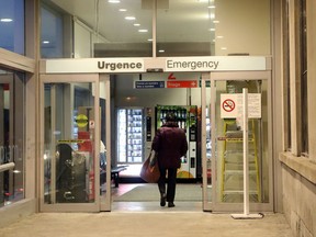 The entrance to the Montreal General Hospital emergency department.