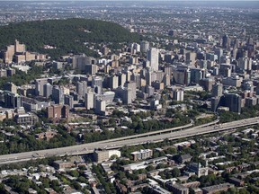 The skyline of Montreal.