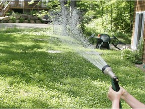 Dorval permits the manual watering of gardens, flowers, trees, and shrubs, using a hose fitted with a self-closing nozzle, at all times.