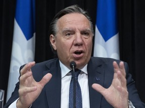 "I know we're going through difficult times; I know it's stressful for business, for workers, for families, the elderly," Premier François Legault added. "We have to remember that all this is temporary. We are all in this together."