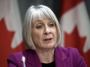 Health Minister Patty Hajdua at a press conference about COVID-19 in Ottawa, on March 17, 2020.