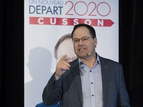 Quebec Liberal Party leadership candidate Alexandre Cusson argued Quebec goes deeper into debt every day it does not reduce greenhouse gas emissions.