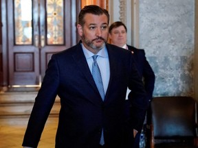 Senator Ted Cruz departs after the Republican policy luncheon on Capitol Hill in Washington, D.C., on Feb. 4, 2020.